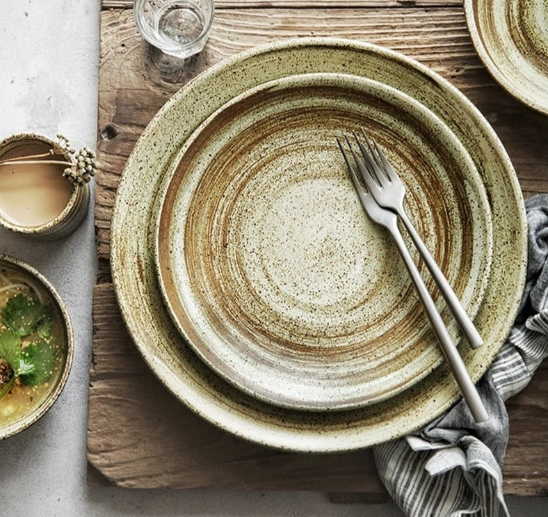 Retro sprinkled Plates