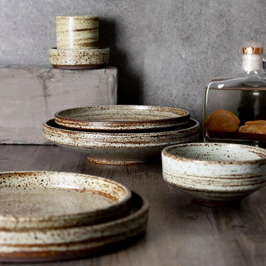Retro sprinkled Plates